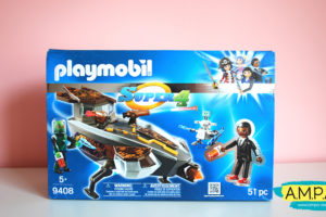 LOTE 02 | Playmobil «Super 4» Gene y Sykroniano con Nave